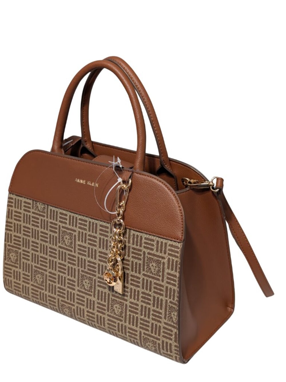 Anne Klein Brown Dome Satchel Crossbody NWT